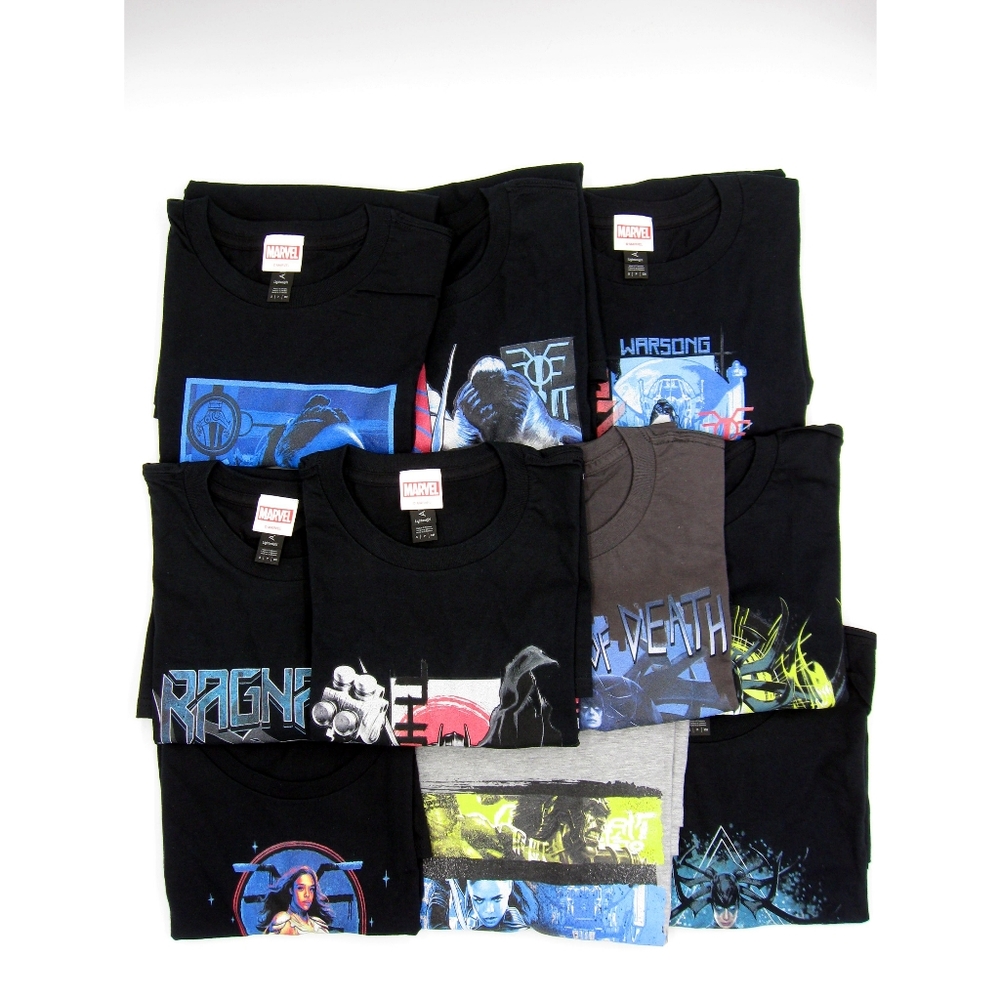 Marvel Thor Ragnarok Valkyrie and Hella Women T-Shirt Bundle SZ S